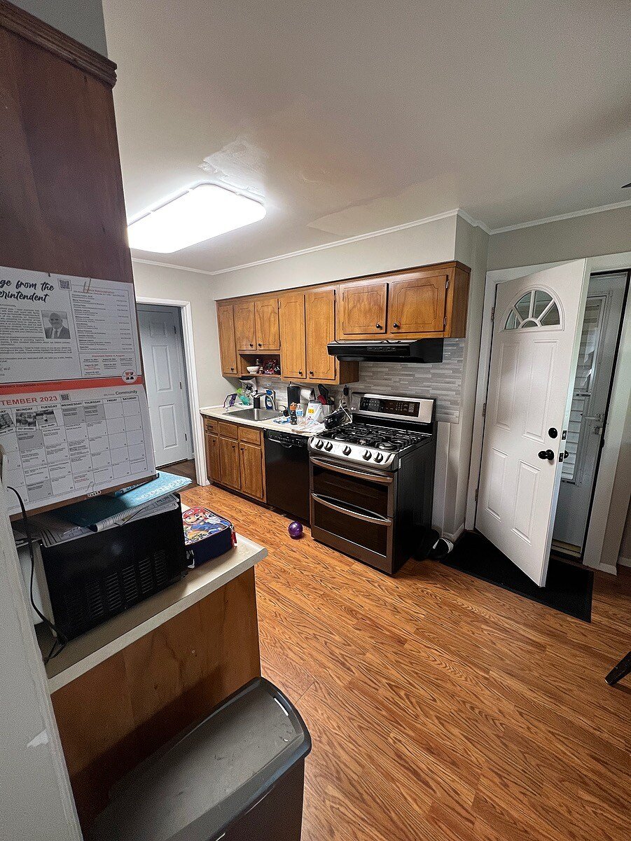 Before renovations in Hicksville kitchen remodel by Kuhn Construction