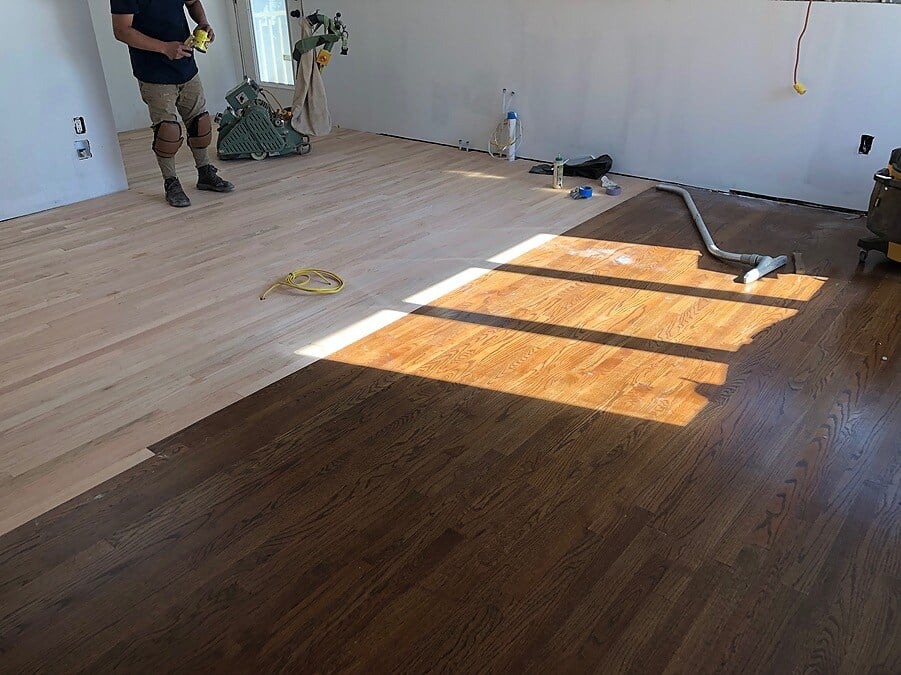 Framing in Hicksville kitchen remodel by Kuhn Construction