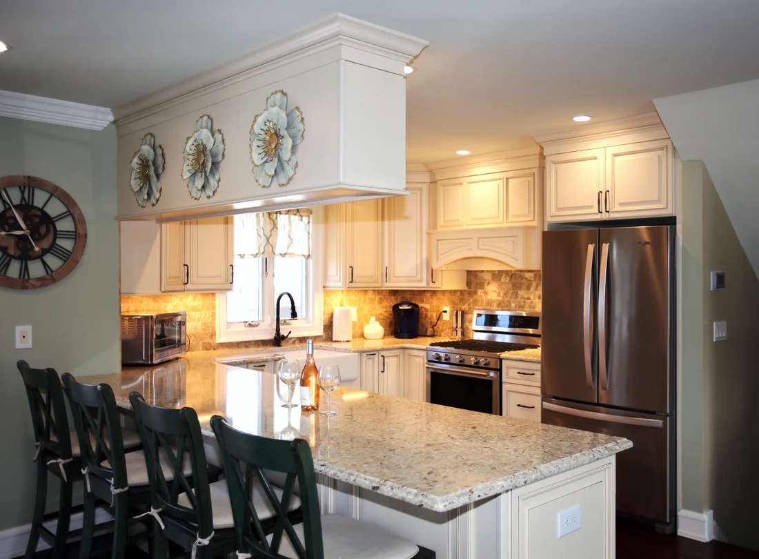 U shaped remodeled kitchen