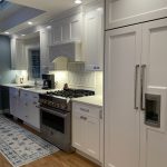 White kitchen cabinets in Islip, New York kitchen remodel by Kuhn Construction